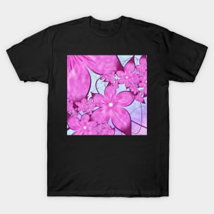 Pink Lily Fractal T-Shirt